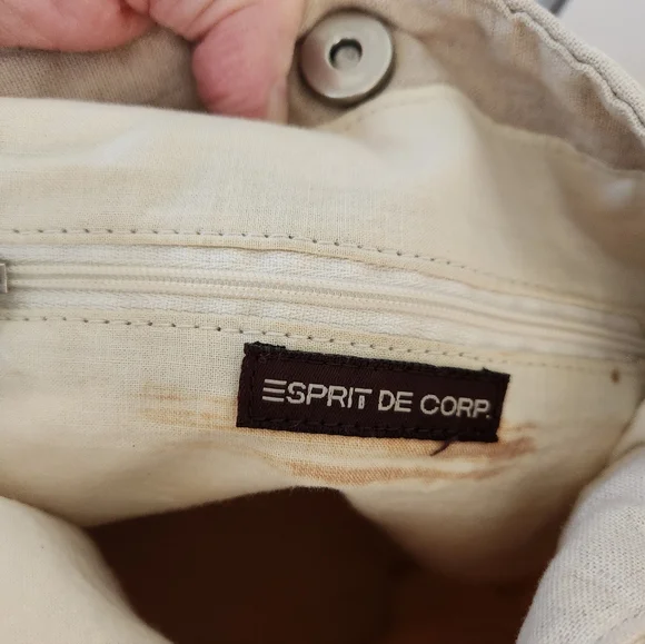 Esprit Tote Canvas Gauze/Leather Handle - Picture 4 of 6